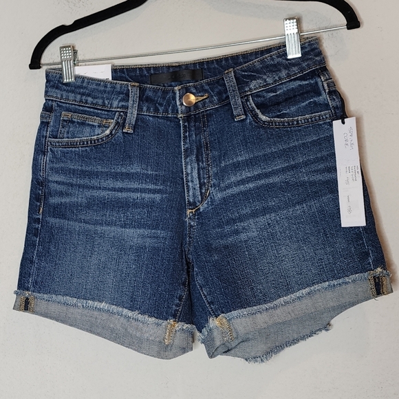 NWT Joe's Jeans 4.5" Cuffed medium wash denim shorts Women's size 26 - Picture 1 of 14